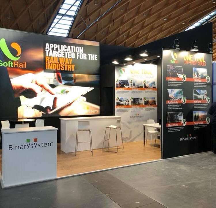 Stand Binary, progetto di allestimento Studio Daffi